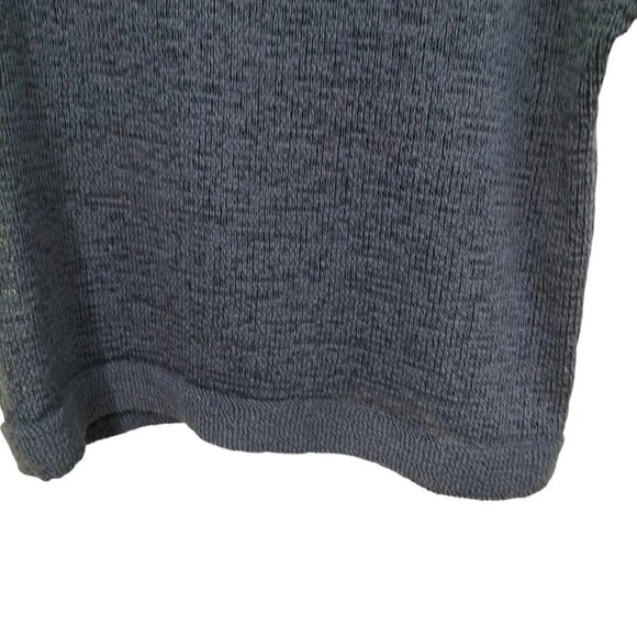 1105)WD.NY Women's Short Sleeve Oversized Slouchy Blue Sweater Plus Size 2X - Picture 4 of 9